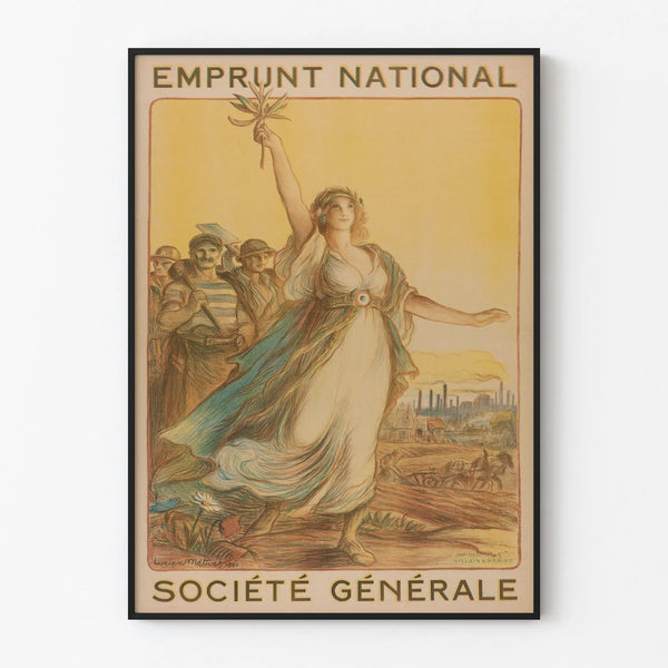 Vintage poster of the National Loan Société Générale 1920