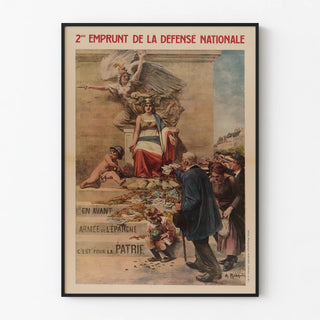 Vintage poster of the Second Loan for National Defense