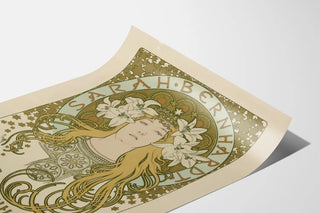 Art Nouveau Poster in Tribute to Sarah Bernhardt