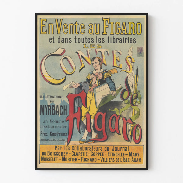 Vintage Poster The Tales of Figaro - Retro Wall Decoration