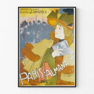 Vintage Paris-Almanach poster available at all bookstores