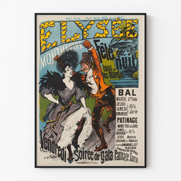 Vintage Poster Élysée Montmartre Gala Evening