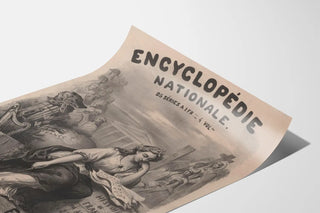 Vintage Poster of the National Encyclopedia, History of France by Anquetil