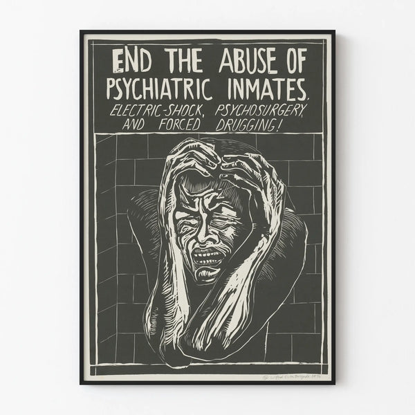 Engaged poster against abuses in psychiatry
