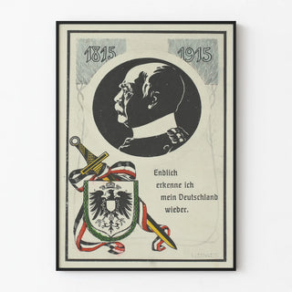 Historical German wall poster 1815-1915