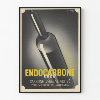 Vintage poster of Endocarbone Activated Plant Carbon for Intravenous Injections