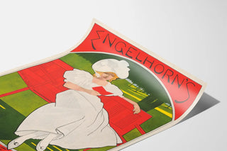 Vintage Poster Engelhorn's General Novel Library, reading and relaxation