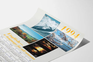 Poster Calendar 1994 with Photographs of the Four Seasons in the United States