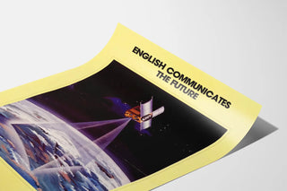 Vintage English Satellite Poster Communicates the Future