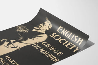 Vintage poster of English Society by George Du Maurier