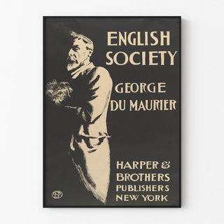 Vintage poster of English Society by George Du Maurier