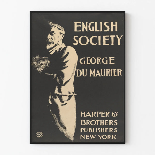 Vintage poster of English Society by George Du Maurier