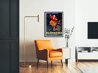 Vintage Poster of Plombières-les-Bains - Treatment for Enteritis and Rheumatism