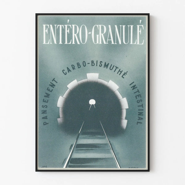 Vintage poster Entéro-Granulé medical wall decoration