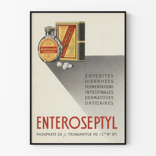 Vintage advertising poster for Enteroseptyl intestinal antiseptic