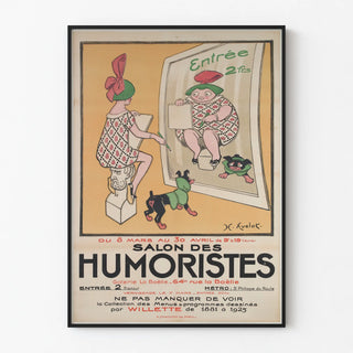 Poster of the Humorists' Exhibition - La Boétie Gallery 1920s