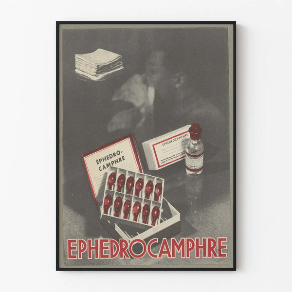 Vintage Poster Ephesodrocamphor Wall Decoration Medical