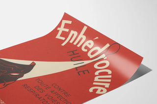 Vintage poster Ephedrocure Oil for respiratory pathways