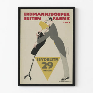 Vintage Poster of Erdmannsdorfer Bust Factory in Berlin