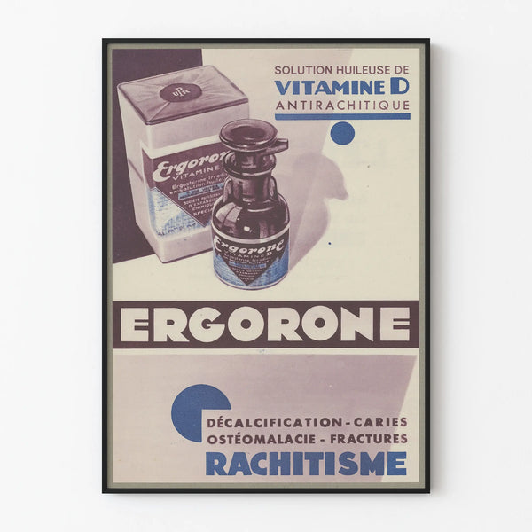 Vintage Poster Ergorone Vitamin D Antirachitic