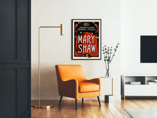 Vintage Poster of Mary Shaw, American Emotional Actress