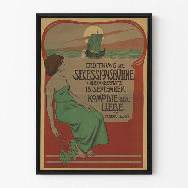 Vintage Poster Opening of the Secession Stage – Theatrical Wall Decoration