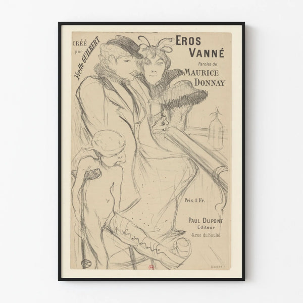 Vintage poster Eros Vanné by Yvette Guilbert