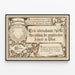 Vintage Poster for the International Exhibition of Graphic Art in Vienna 1883 — framed artwork on a wall