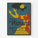 Colorful Decorative Theater Poster with Woman in Costume Motif