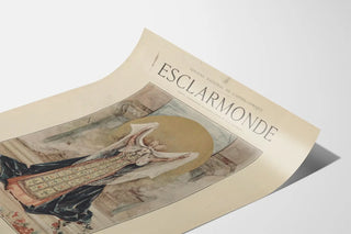 Original poster Esclarmonde by J. Massenet at the National Opera House