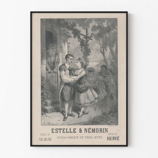 Vintage Poster Estelle & Némorin - Opéra-Comique Wall Decoration