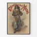 Retro poster Estrella Del Moral in Western style