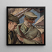 Wall study painting - Anonymous — framed artwork on a wall