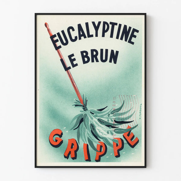 Vintage poster Eucalyptine Le Brun wall decoration