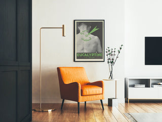Vintage Eucalyptus Poster Le Brun for Alarm Zone Relief