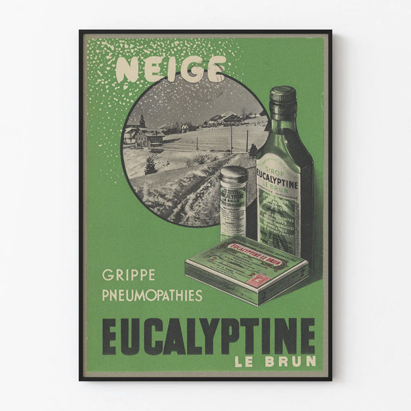 Vintage poster Eucalyptine Le Brun retro wall decoration