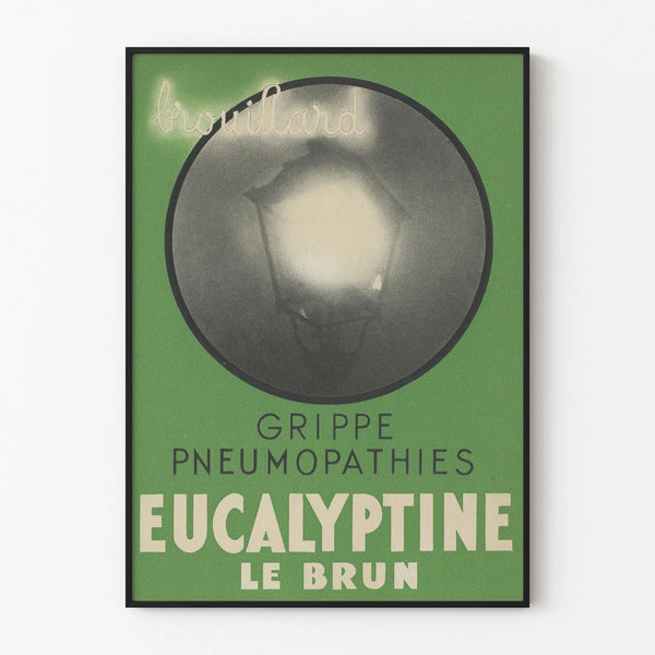 Vintage Medical Poster Eucalyptine Le Brun