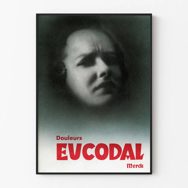 Vintage Poster Pain Relief Eucodal Merck