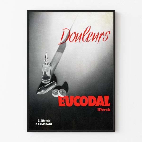 Vintage Poster Pain Eucodal Merck