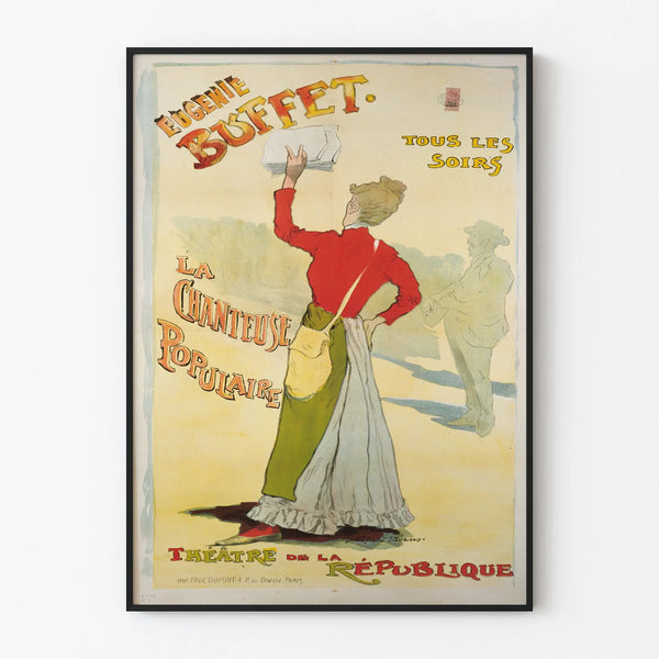 Vintage Poster Eugénie Buffet The Popular Singer - Wall Decoration Theater