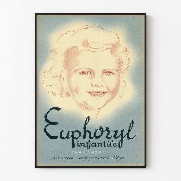 Vintage Euphoryl Children's Poster for Wall Decoration