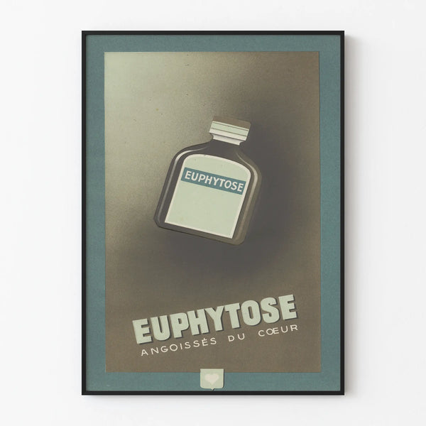 Vintage Euphytose Poster - Retro Medical Wall Decoration