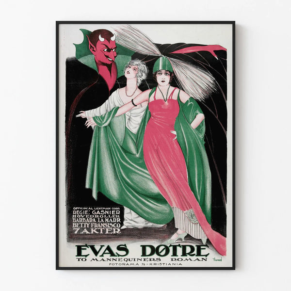 Vintage poster Evas Døtre for distinctive wall decoration