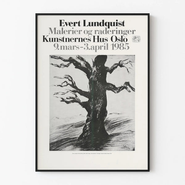 Exhibition Poster Evert Lundquist Kunstnernes Hus Oslo 1985