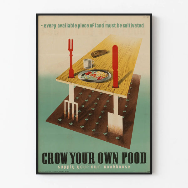 Decorative Wall Poster Cultivate Your Own Food