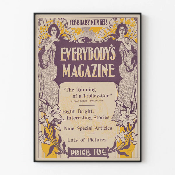 Vintage Poster Everybody's Magazine - February