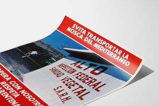 Awareness Poster for the Fight Against the Mediterranean Fruit Fly