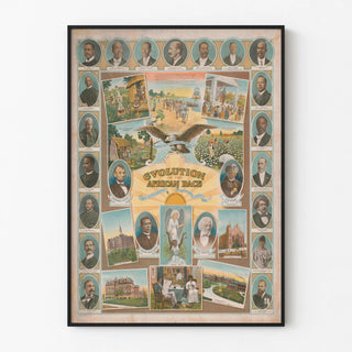 Wall Decoration Poster Evolution of the African Race