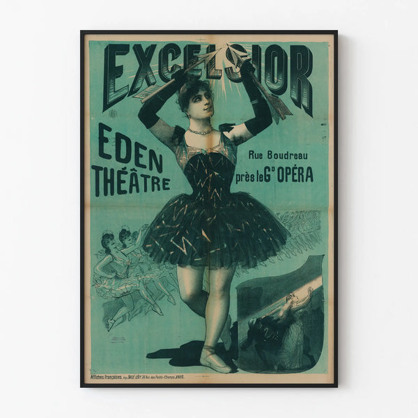Vintage Poster Excelsior Eden Theatre Boudreau Street