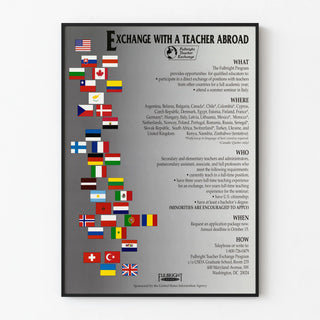International Teachers Exchange Poster - Fulbright Program